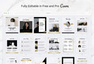 Ladystrategist 25 Page Client Welcome Packet for Coaches - Editable Canva Template Marble Gold Collection instagram canva templates social media templates etsy free canva templates