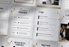 Ladystrategist 25 Page Client Welcome Packet for Coaches - Editable Canva Template Marble Gold Collection instagram canva templates social media templates etsy free canva templates