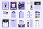 Ladystrategist 25 Page Nutrition Recipe Ebook Amethyst Editable Canva Templates instagram canva templates social media templates etsy free canva templates
