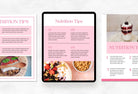 Ladystrategist 25 Page Nutrition Recipe Ebook Flamingo Editable Canva Templates instagram canva templates social media templates etsy free canva templates