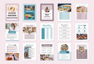 Ladystrategist 25 Page Nutrition Recipe Ebook Lotion Pink Editable Canva Templates instagram canva templates social media templates etsy free canva templates