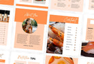 Ladystrategist 25 Page Nutrition Recipe Ebook Tangerine Editable Canva Templates instagram canva templates social media templates etsy free canva templates