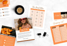 Ladystrategist 25 Page Nutrition Recipe Ebook Tangerine Editable Canva Templates instagram canva templates social media templates etsy free canva templates