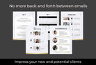 Ladystrategist 25 Page Service and Pricing Guide Editable Canva Template - Marble Gold Collection instagram canva templates social media templates etsy free canva templates