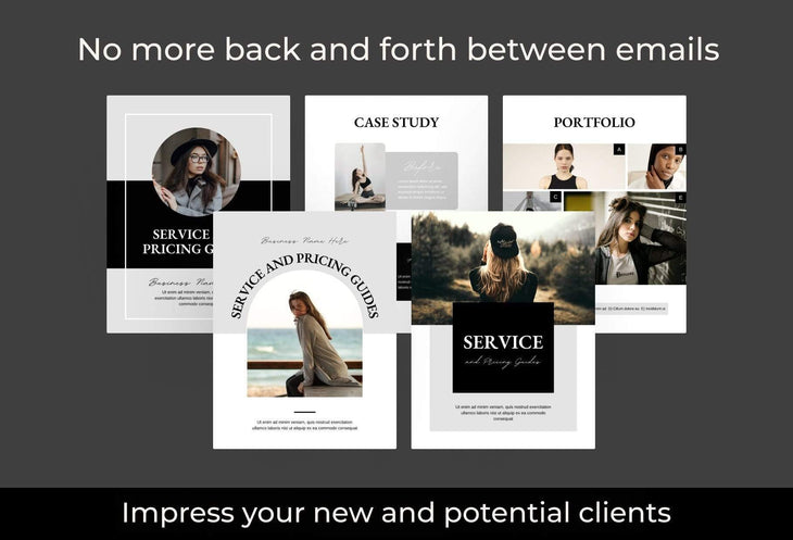Ladystrategist 25 Page Service and Pricing Guide Editable Canva Template Soho Collection instagram canva templates social media templates etsy free canva templates