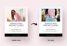 Ladystrategist 25 Page Service and Pricing Guides - Chic instagram canva templates social media templates etsy free canva templates