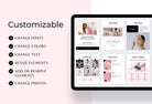 Ladystrategist 25 Page Service and Pricing Guides - Chic instagram canva templates social media templates etsy free canva templates