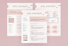 Ladystrategist 3 Page Resume + Cover Letter and References - Rose Gold instagram canva templates social media templates etsy free canva templates
