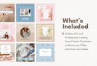 Ladystrategist 30 Baby Boutique Instagram Post Canva Templates instagram canva templates social media templates etsy free canva templates