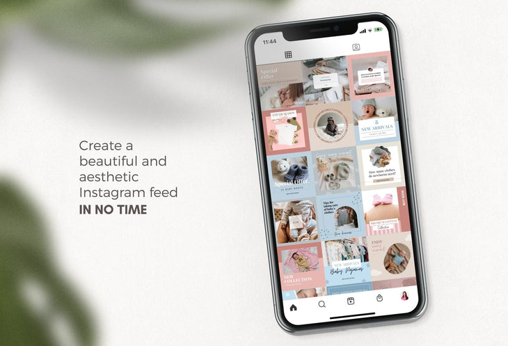 Ladystrategist 30 Baby Boutique Instagram Post Canva Templates instagram canva templates social media templates etsy free canva templates