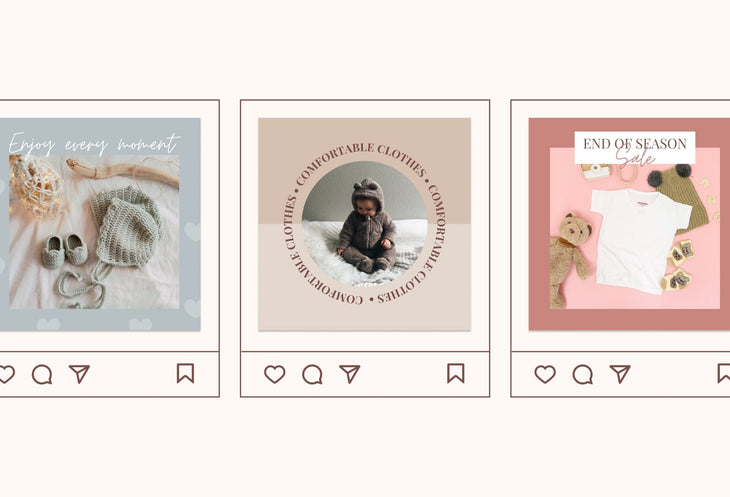 Ladystrategist 30 Baby Boutique Instagram Post Canva Templates instagram canva templates social media templates etsy free canva templates