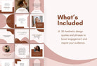 Ladystrategist 30 Beauty Quotes - Instagram Post Canva Templates instagram canva templates social media templates etsy free canva templates