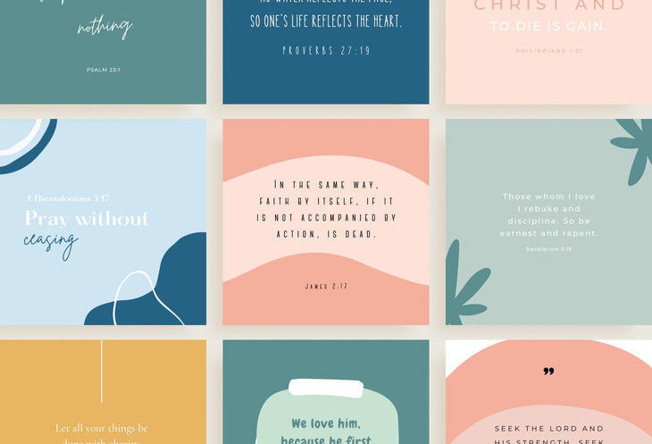 Ladystrategist 30 Bible Verses Instagram Post Canva Templates instagram canva templates social media templates etsy free canva templates