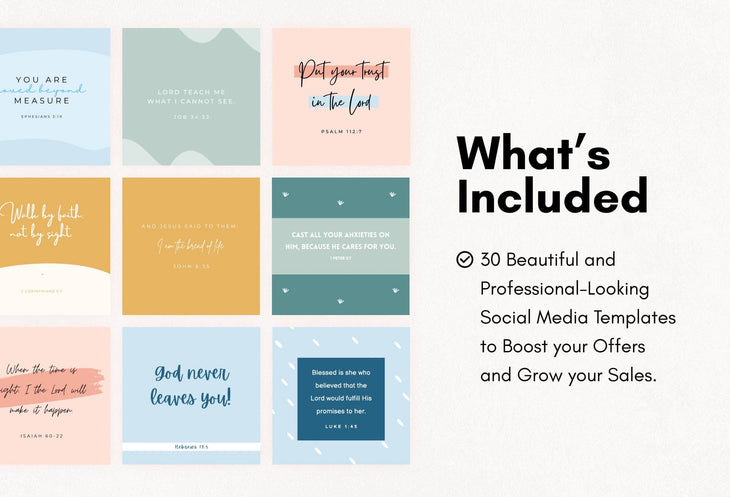 Ladystrategist 30 Bible Verses Instagram Post Canva Templates instagram canva templates social media templates etsy free canva templates