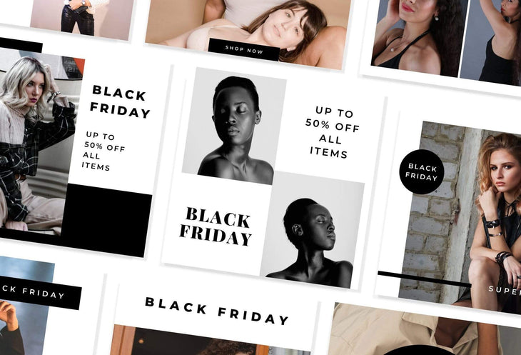 Ladystrategist 30 Black Friday Instagram Promo Posts Canva Templates V4 instagram canva templates social media templates etsy free canva templates
