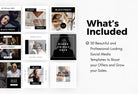 Ladystrategist 30 Black Friday Instagram Promo Posts Canva Templates V4 instagram canva templates social media templates etsy free canva templates