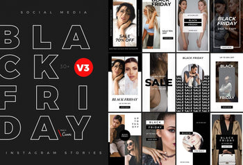 Ladystrategist 30 Black Friday Instagram Promo Stories Canva Templates V3 instagram canva templates social media templates etsy free canva templates
