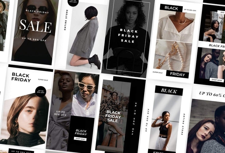 Ladystrategist 30 Black Friday Instagram Promo Stories Canva Templates V3 instagram canva templates social media templates etsy free canva templates