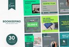 Ladystrategist 30 Bookkeeping Instagram Post Editable Canva Templates V2 instagram canva templates social media templates etsy free canva templates