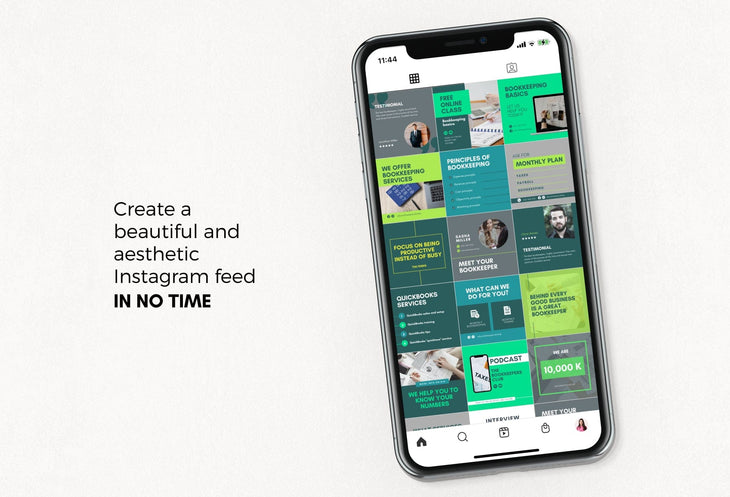 Ladystrategist 30 Bookkeeping Instagram Post Editable Canva Templates V2 instagram canva templates social media templates etsy free canva templates