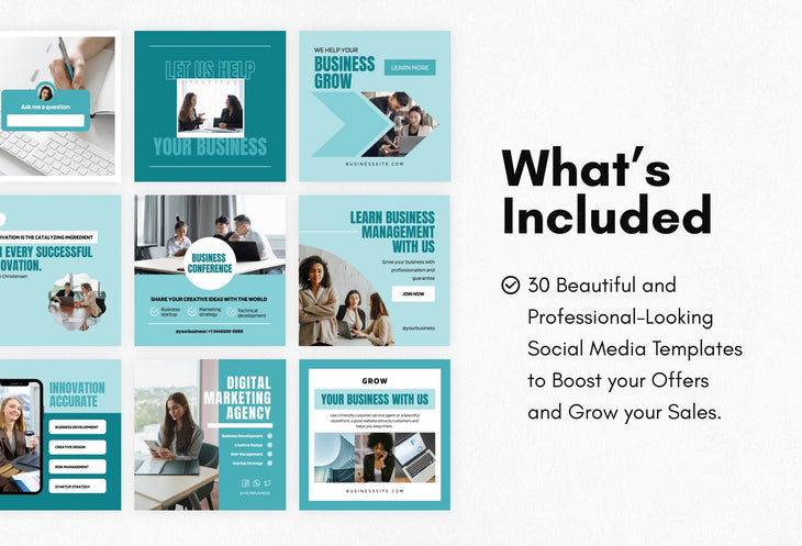 Ladystrategist 30 Business Development Instagram Post Canva Templates instagram canva templates social media templates etsy free canva templates