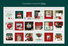 Ladystrategist 30 Christmas Instagram Post Canva Templates V2 instagram canva templates social media templates etsy free canva templates
