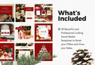 Ladystrategist 30 Christmas Instagram Post Canva Templates V5 instagram canva templates social media templates etsy free canva templates