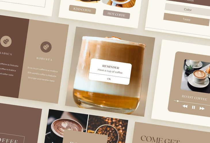 Ladystrategist 30 Coffeehouse Instagram Engagement Post Canva Templates V2 instagram canva templates social media templates etsy free canva templates
