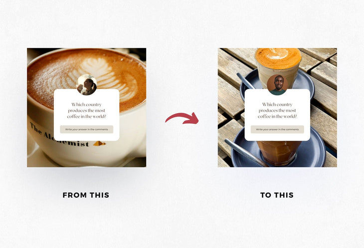 Ladystrategist 30 Coffeehouse Instagram Engagement Post Canva Templates V2 instagram canva templates social media templates etsy free canva templates
