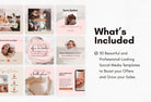 Ladystrategist 30 Doula Instagram Post Canva Templates instagram canva templates social media templates etsy free canva templates