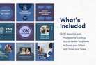 Ladystrategist 30 Education Instagram Post Canva Templates V2 instagram canva templates social media templates etsy free canva templates