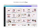 Ladystrategist 30 Facebook Post Canva Templates instagram canva templates social media templates etsy free canva templates