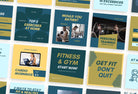 Ladystrategist 30 Fitness Instagram Post Canva Templates V2 instagram canva templates social media templates etsy free canva templates