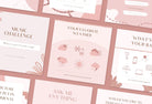 Ladystrategist 30 Games and Challenges Rose Gold Instagram Engagement Booster Post Canva Templates instagram canva templates social media templates etsy free canva templates