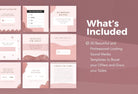 Ladystrategist 30 Games and Challenges Rose Gold Instagram Engagement Booster Post Canva Templates instagram canva templates social media templates etsy free canva templates
