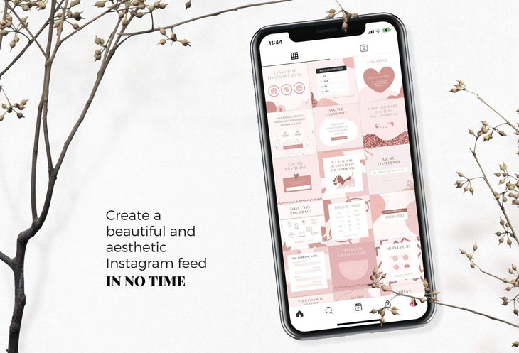 Ladystrategist 30 Games and Challenges Rose Gold Instagram Engagement Booster Post Canva Templates instagram canva templates social media templates etsy free canva templates