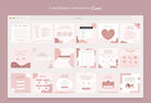 Ladystrategist 30 Games and Challenges Rose Gold Instagram Engagement Booster Post Canva Templates instagram canva templates social media templates etsy free canva templates