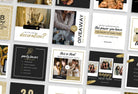Ladystrategist 30 Golden New Year Instagram Post Canva Templates instagram canva templates social media templates etsy free canva templates