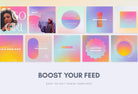Ladystrategist 30 Gradient Instagram Post Quotes Canva Templates instagram canva templates social media templates etsy free canva templates