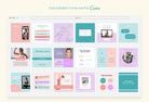 Ladystrategist 30 Gym Instagram Post Canva Templates instagram canva templates social media templates etsy free canva templates