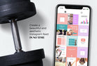 Ladystrategist 30 Gym Instagram Post Canva Templates instagram canva templates social media templates etsy free canva templates