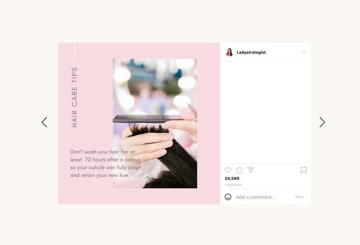 Ladystrategist 30 Hairstyle Instagram Post Canva Templates instagram canva templates social media templates etsy free canva templates