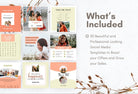Ladystrategist 30 Happiness Instagram Post Canva Templates instagram canva templates social media templates etsy free canva templates