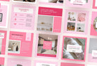 Ladystrategist 30 Home Organization Instagram Post Canva Templates V2 instagram canva templates social media templates etsy free canva templates