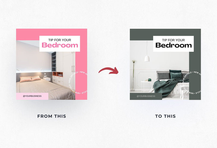 Ladystrategist 30 Home Organization Instagram Post Canva Templates V2 instagram canva templates social media templates etsy free canva templates