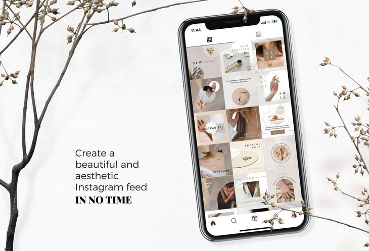 Ladystrategist 30 Jewelry Instagram Post Canva Templates instagram canva templates social media templates etsy free canva templates
