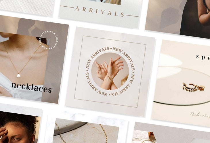 Ladystrategist 30 Jewelry Instagram Post Canva Templates instagram canva templates social media templates etsy free canva templates