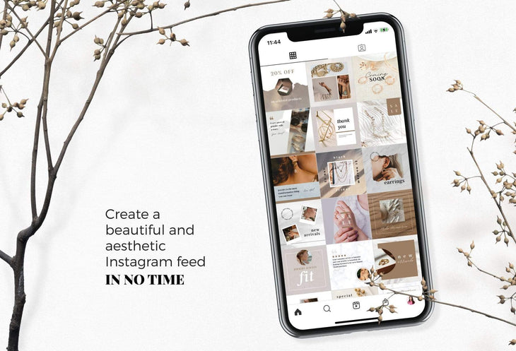 Ladystrategist 30 Jewelry Instagram Post Canva Templates V2 instagram canva templates social media templates etsy free canva templates
