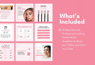 Ladystrategist 30 Lash Tech Instagram Post Canva Templates instagram canva templates social media templates etsy free canva templates