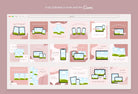 Ladystrategist 30 Lead Magnets Mockups Rose Gold Instagram Engagement Booster Post Canva Templates instagram canva templates social media templates etsy free canva templates